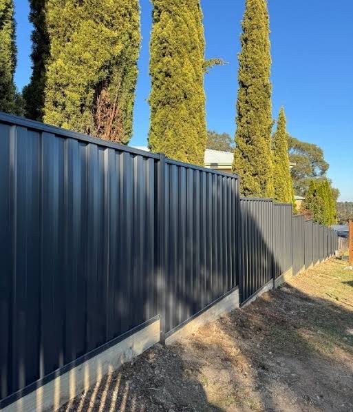 Recent Colorbond fencing installation, Canberra